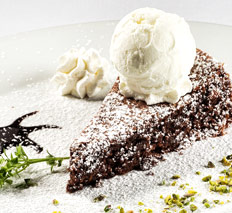 Chocolate and almond "caprese" cake - Lo Zodiaco Capri